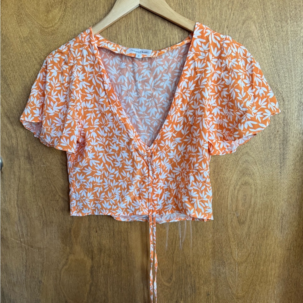Revolve privacy please coco top orange cabana floral